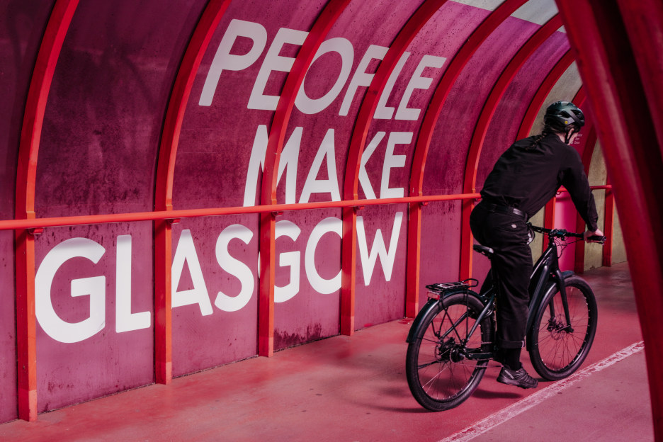 Glasgow - Andar de bicicleta na cidade
